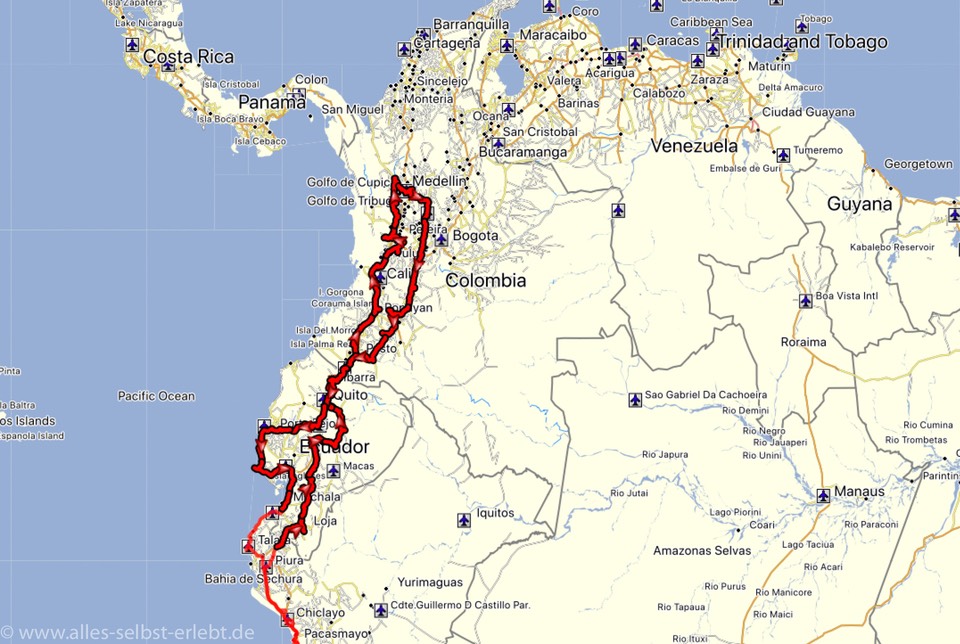 02Route Ecuador-Kolumbien